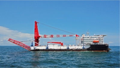 400t Shallow Water Floating Crane & Pipe Layer